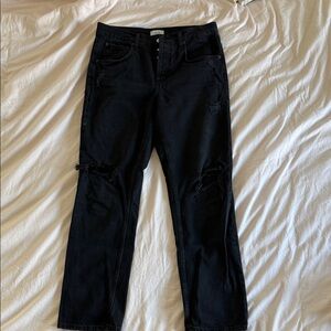 nuuds Black High-Rise Jeans